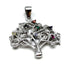 Sterling Silver Colored Tree of Life Pendant